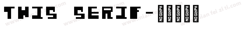 this serif字体转换